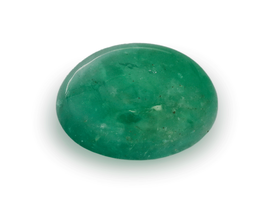 Emerald 13.2x10.9mm Oval Cabochon 