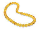 Amber Yellow 12mm Round Strand
