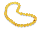 Amber Yellow 12mm Round Strand