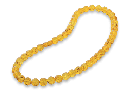 [FIN3049] Amber Yellow 10mm Round Strand - FIN3049