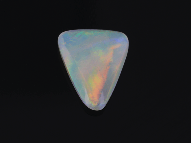 White Cliffs Crystal Opal 8.1x6.8mm Triangle