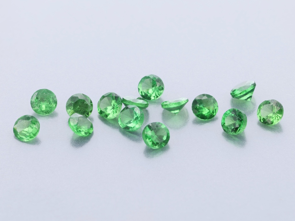 [GTRB0175] Tsavorite Garnet 1.75mm Round Dark Green