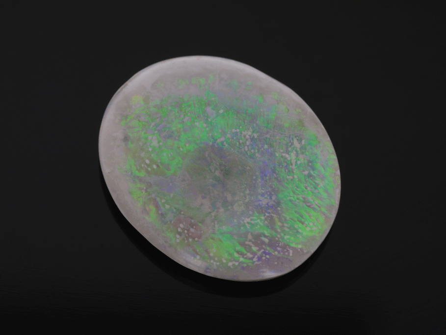 Solid White Opal 14.2x12mm Oval
