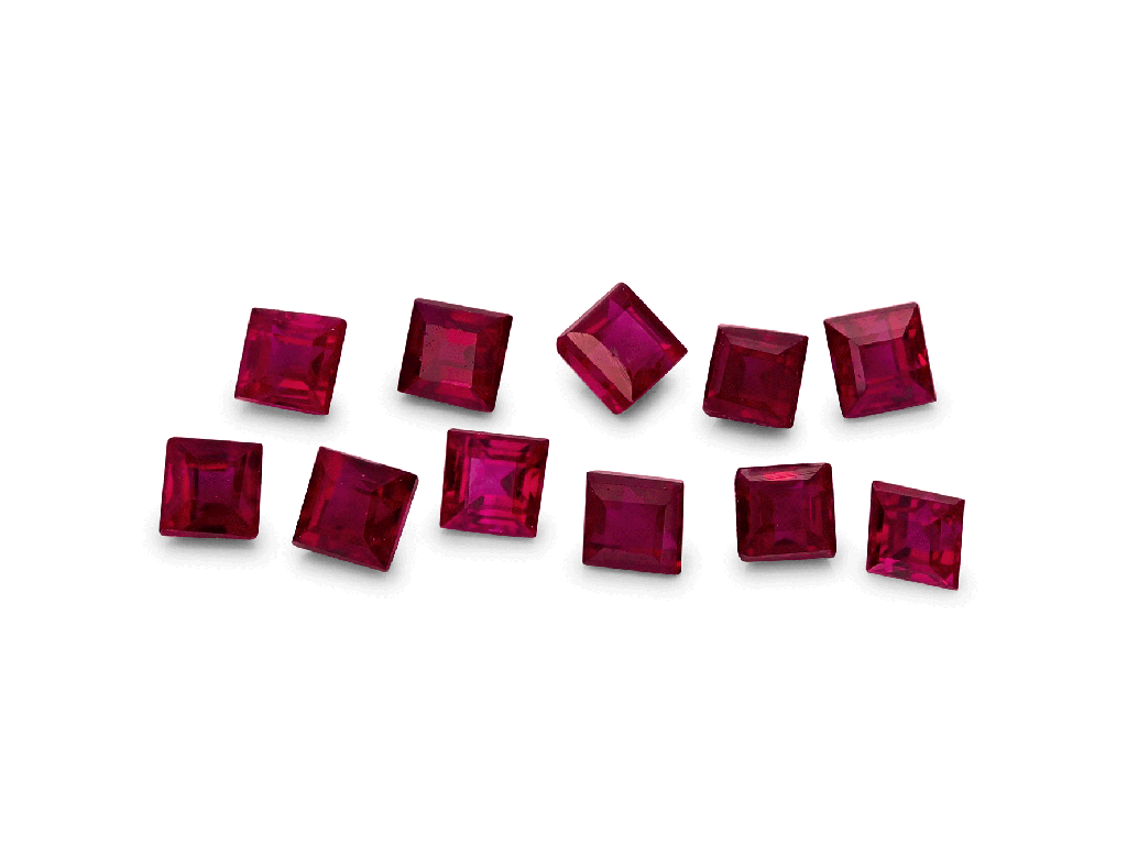 Ruby 1.5mm Square Carre Good Red