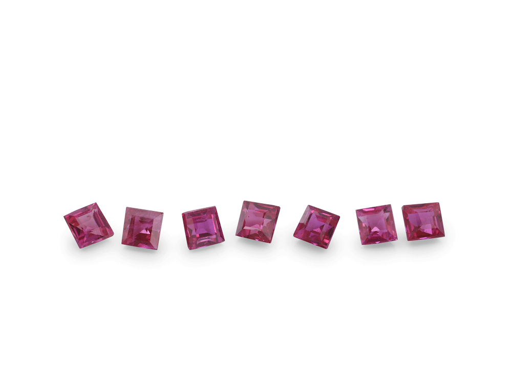 Ruby 1.75mm Square Carre Good Pink Red