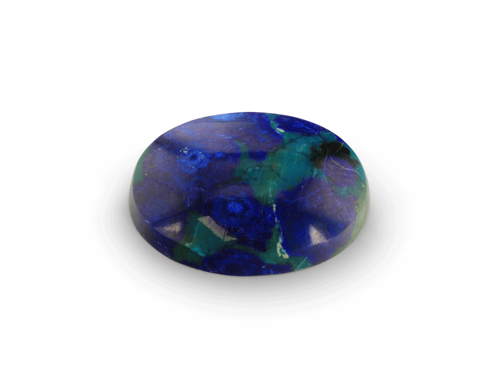 [ORNX3302] Bisbee Azurite & Malachite 20.1x12.9mm Oval