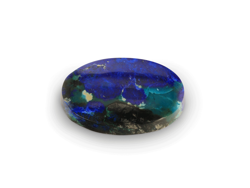 [ORNX3306] Bisbee Azurite & Malachite 20.5x12.8mm Oval 