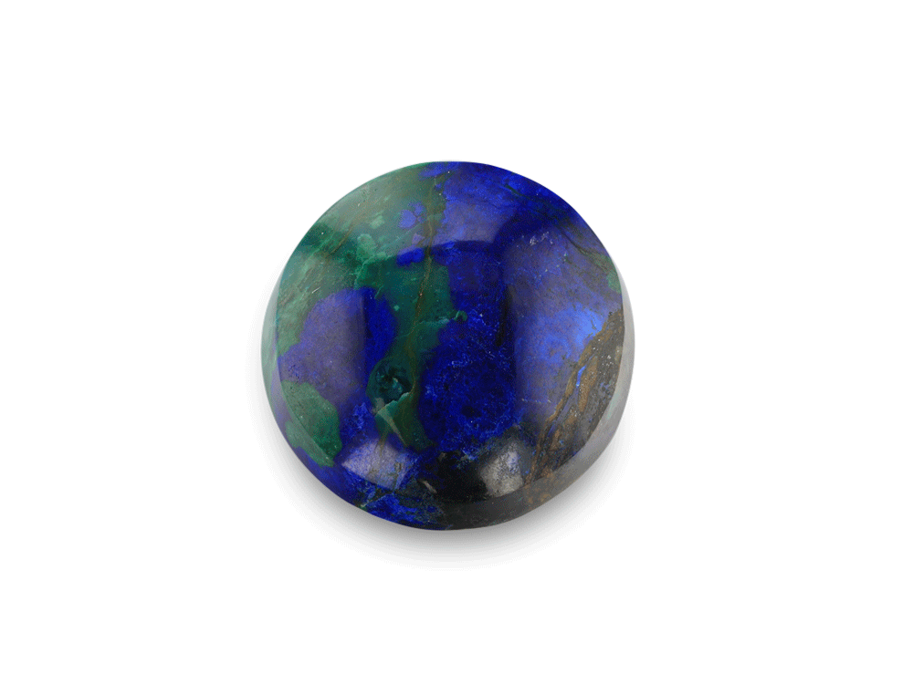 [ORNX3336] Bisbee Azurite & Malachite 17.5mm Round 