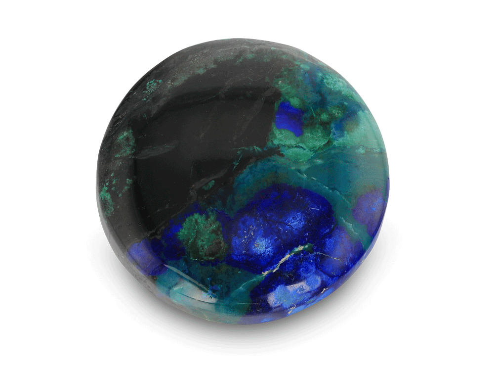 Bisbee Azurite & Malachite 31mm Round 