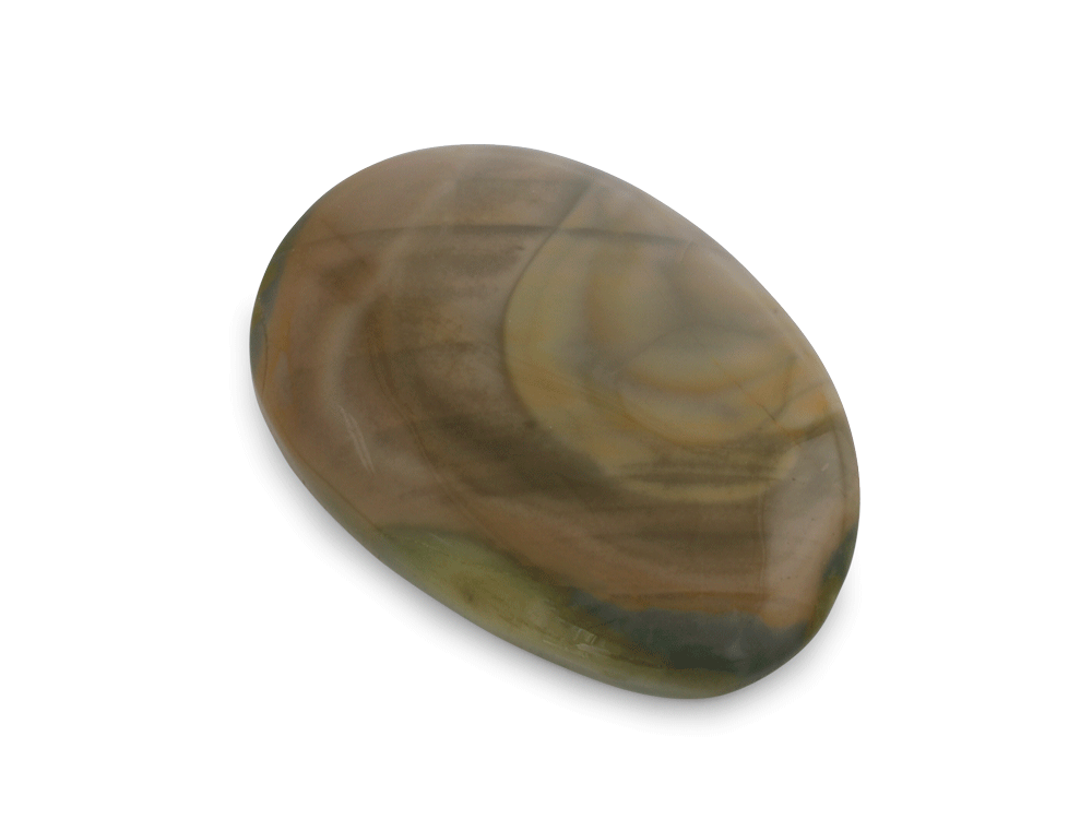 Imperial Jasper Brown & Green 29x20mm Oval Cabochon 