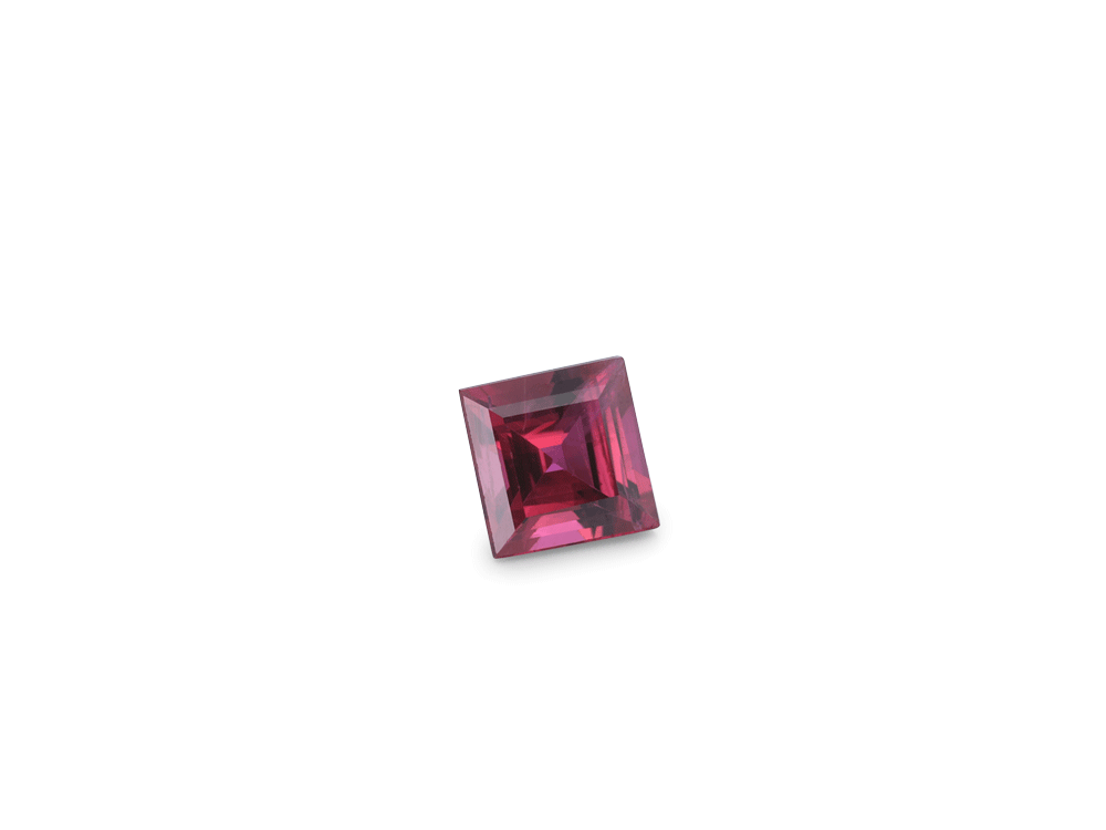 Ruby 3.50mm Square Carre Good Pink Red
