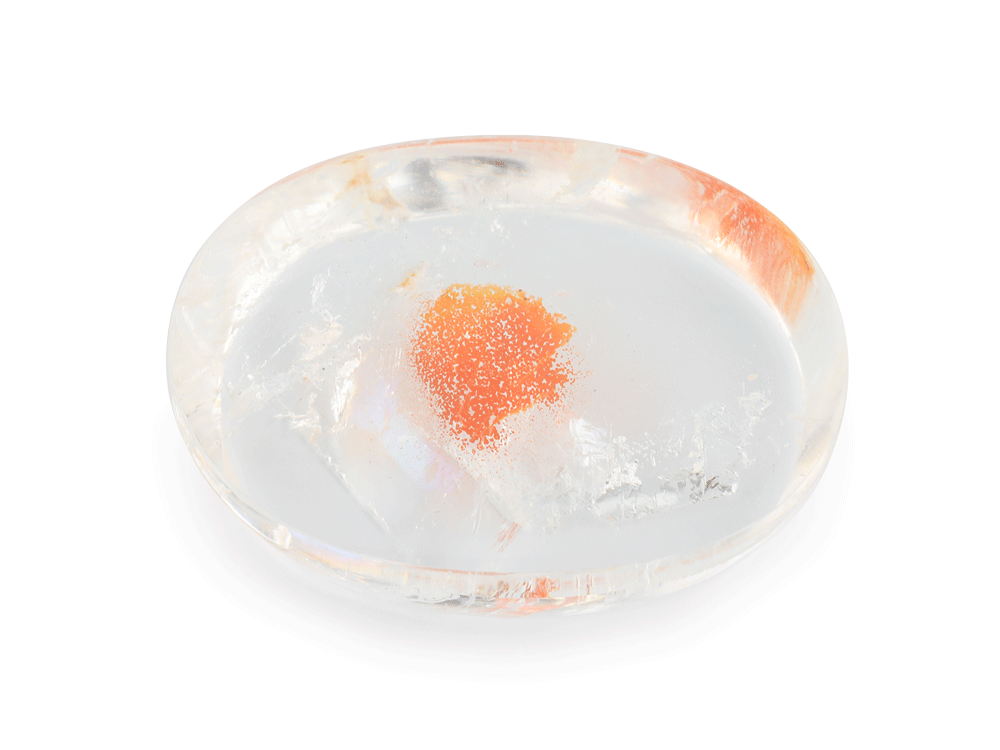[QZX3233] Hematoid Quartz 31x25mm Oval 