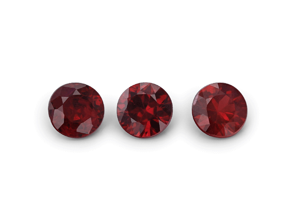 Ruby Mozambique 3.25mm Round  