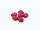 Synthetic Ruby 8x6mm Oval Cabochon Pink Red