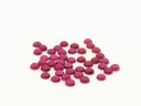 Synthetic Ruby 2.50mm Round Cabochon Pink Red