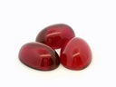 Synthetic Ruby 18x13mm Oval Cabochon German Cut Pink Red
