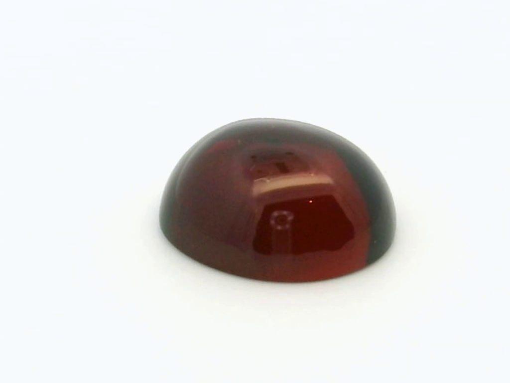 Synthetic Ruby 14x12mm Oval Cabochon German Cut Dark Red