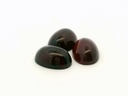 Synthetic Ruby 14x10mm Oval Cabochon German Cut Dark Red
