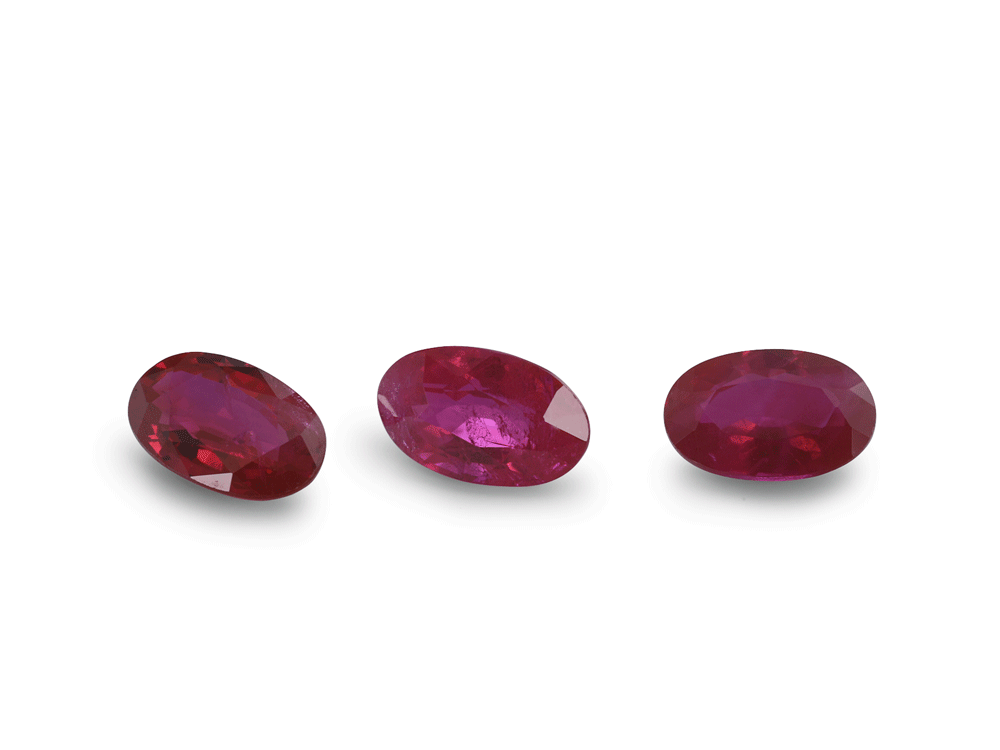 Ruby 5x3mm Oval Good Red 