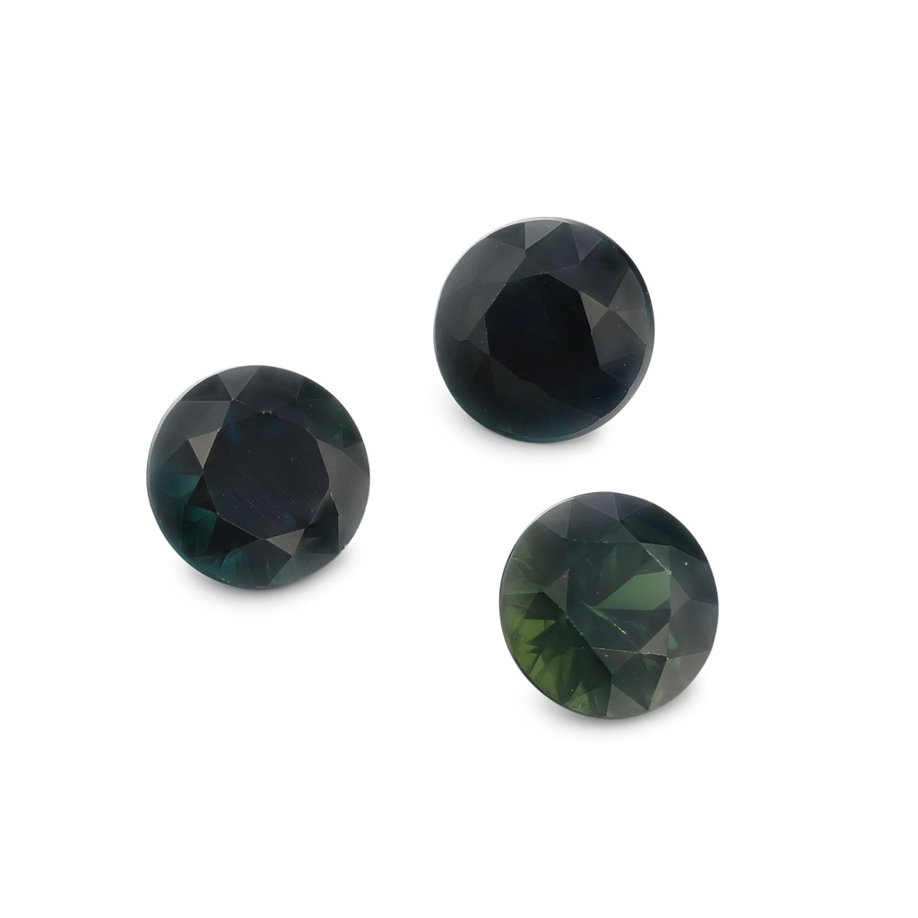 [SARB0425X1] Blue Sapphire 4.2mm +/- Round Dark Set of 3