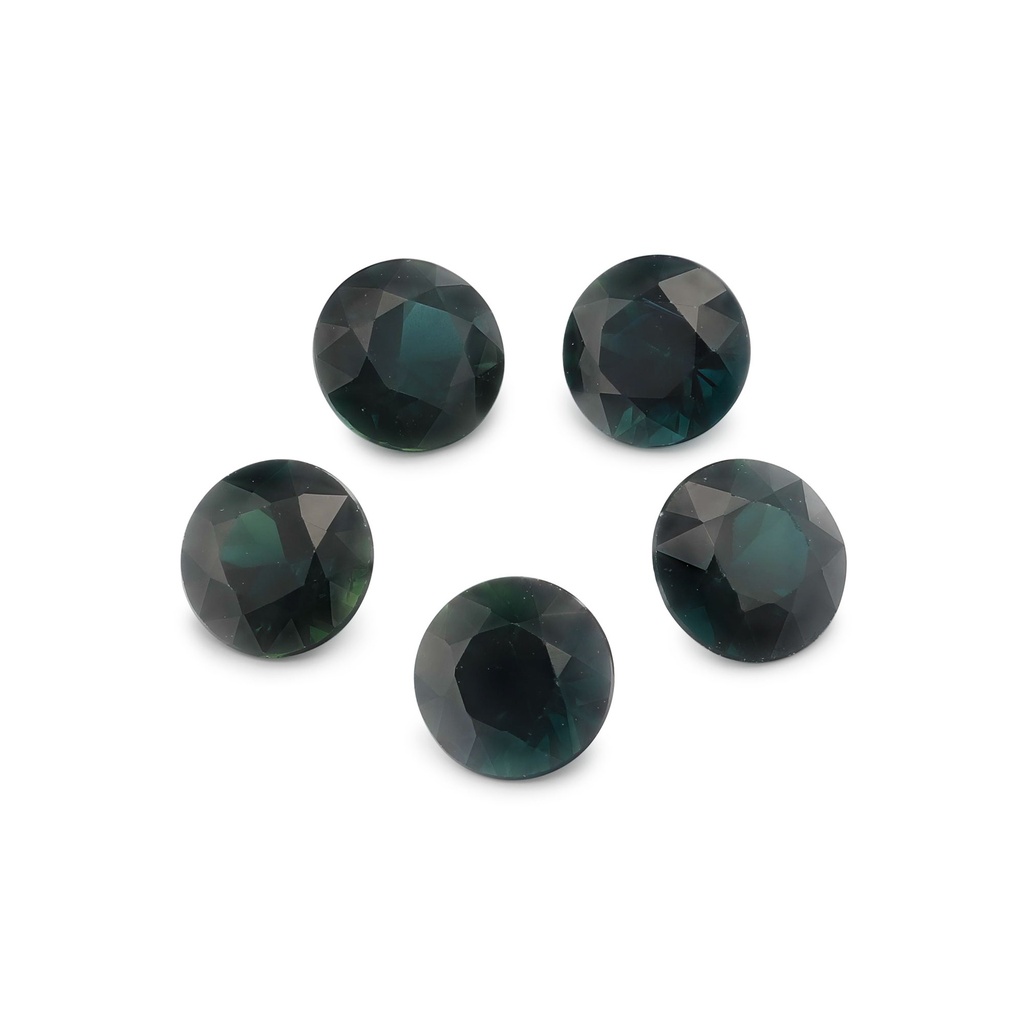 [SARB0400X1] Blue Sapphire 4.00mm +/- Round Dark Set of 5