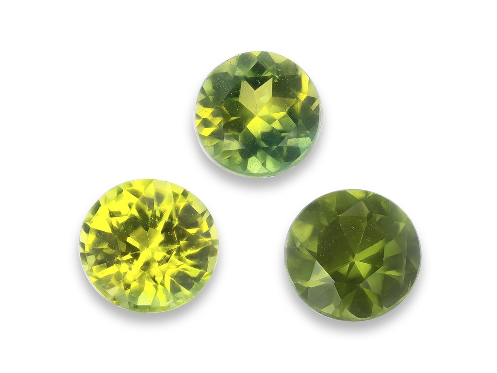 [SMRB0275B] Parti Sapphire 2.75mm Round Yellow Green