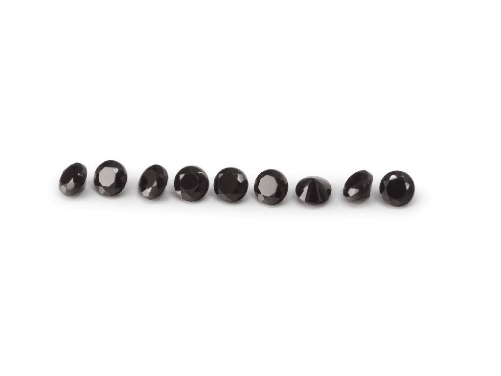 [LKRB0100P1] Black Spinel 1.00mm Round Signity