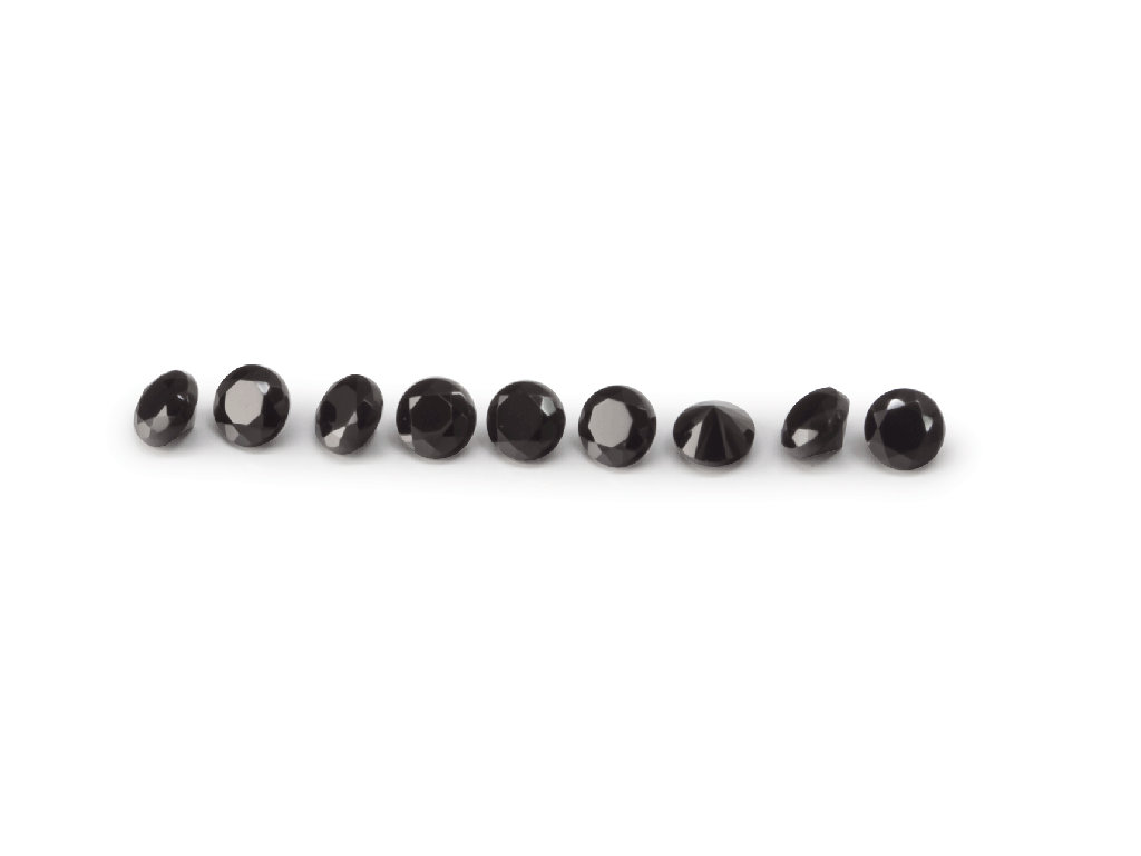 Black Spinel Signity FQ 1mm Round
