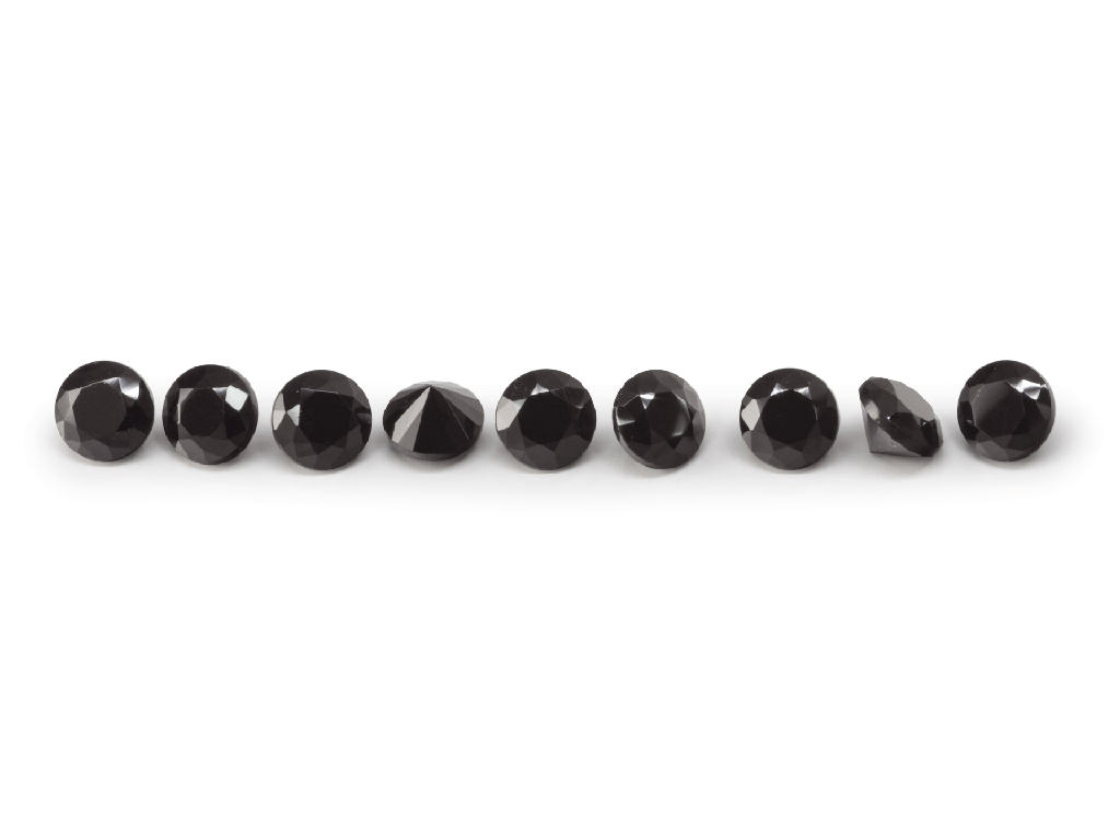 [LKRB0150P1] Black Spinel 1.50mm Round Signity