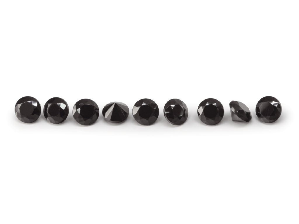 Black Spinel Signity FQ 1.5mm Round