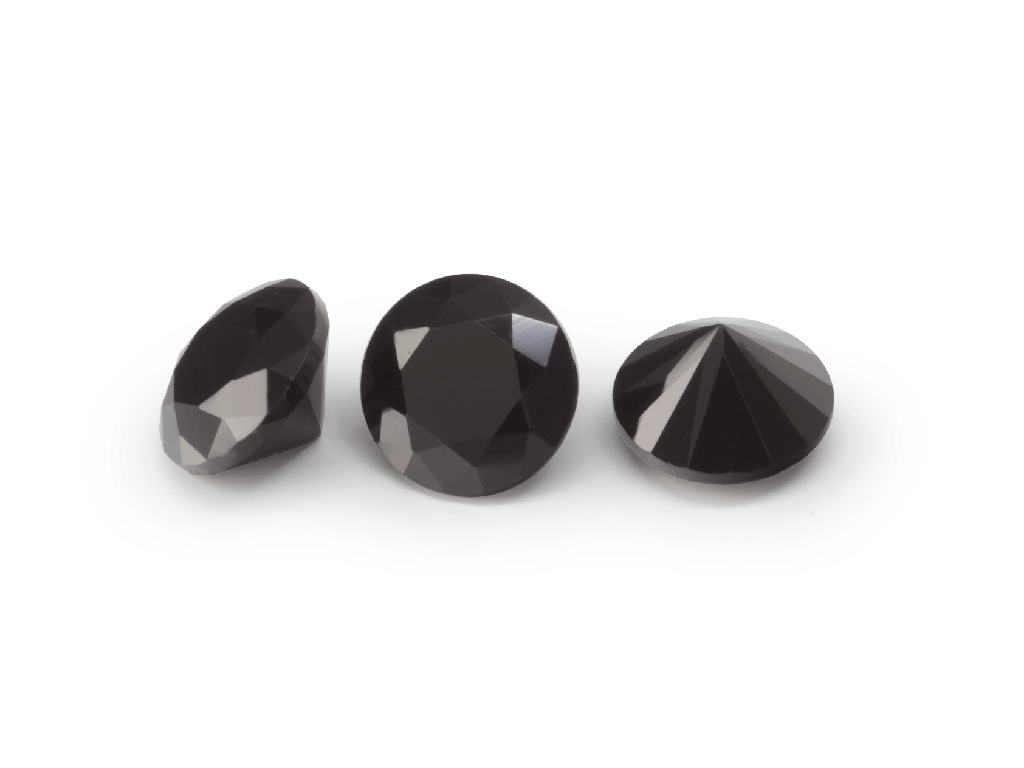 Black Spinel Signity FQ 3mm Round