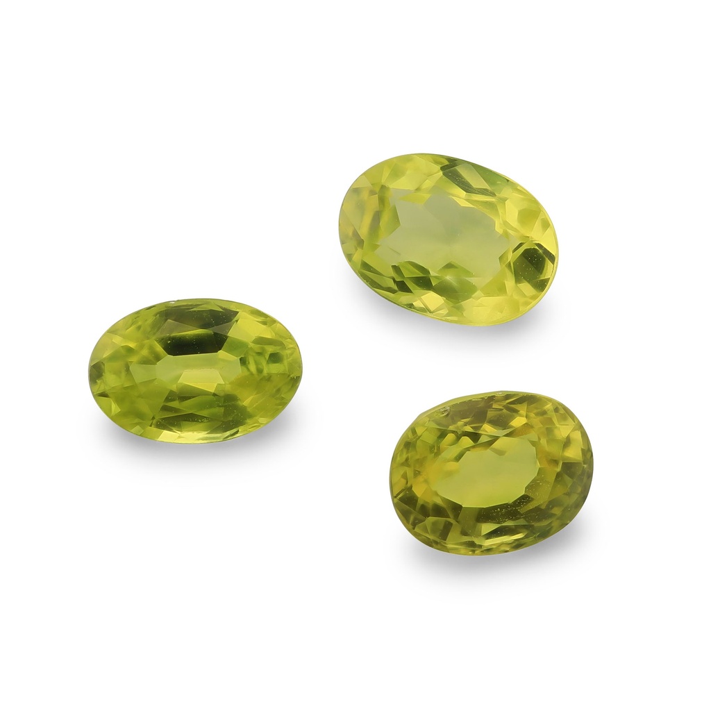 Yellow Sapphire 5.8x3.9mm-6.2x4.4mm+/- Oval Set of 3
