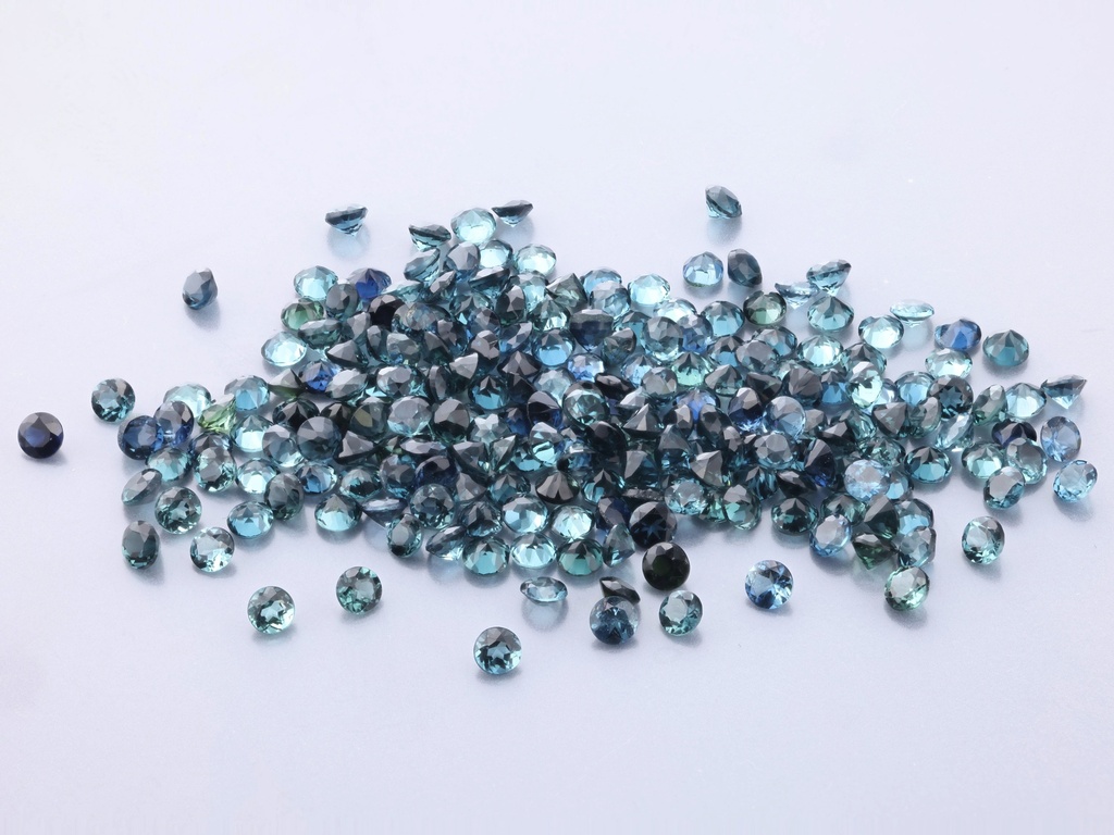 [UMRB0200] Blue Green Tourmaline 2.00mm Round
