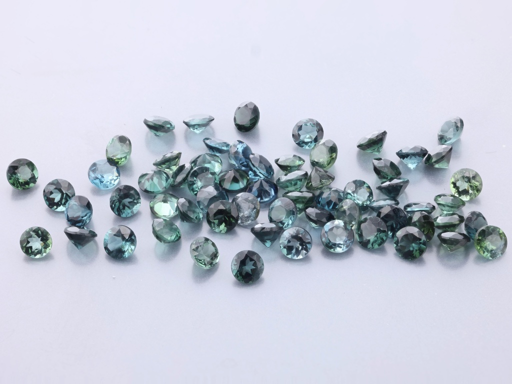 [UMRB0250] Blue Green Tourmaline 2.50mm Round
