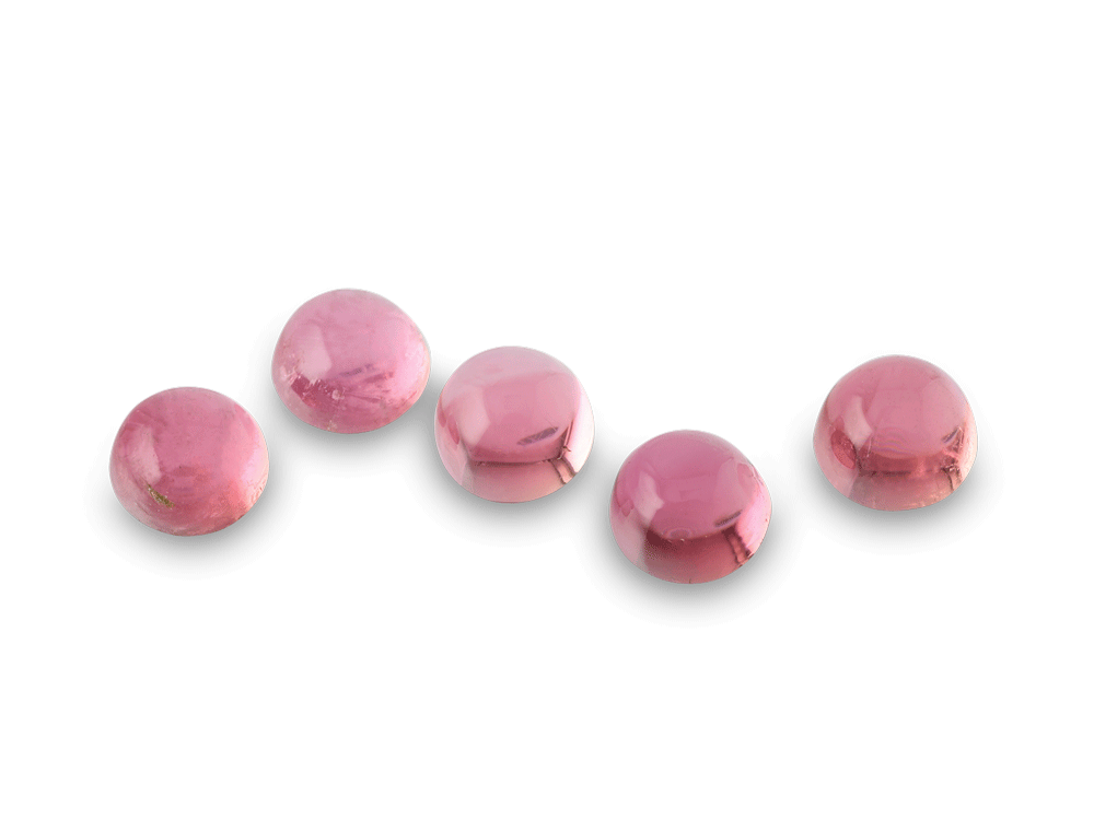 [UPRC0350] Pink Tourmaline 3.50mm Round Cabochon