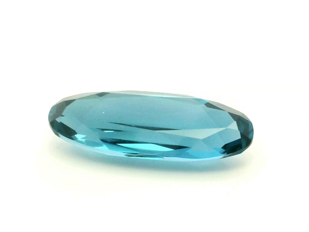 Synthetic Spinel 20x8mm Oval Zircon Blue