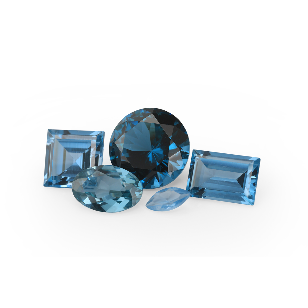 Synthetic Zircon Blue Spinel 1.25mm Round