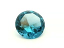 Synthetic Spinel 14mm Round Zircon Blue