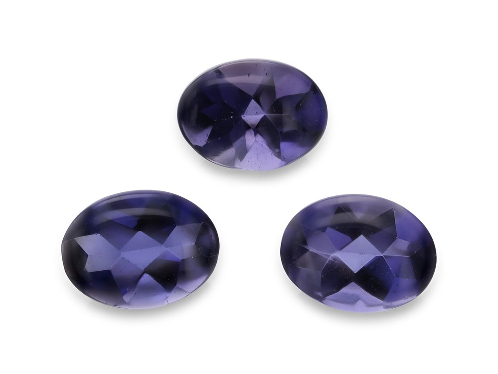 [WSVT0806] Iolite 8x6mm Oval Buff Top