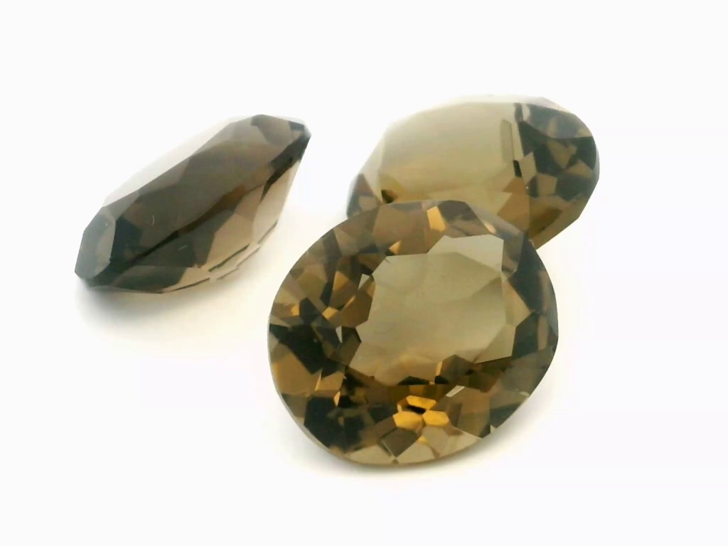 [QSVB1412P1] Smoky Quartz 14.3x12mm Oval