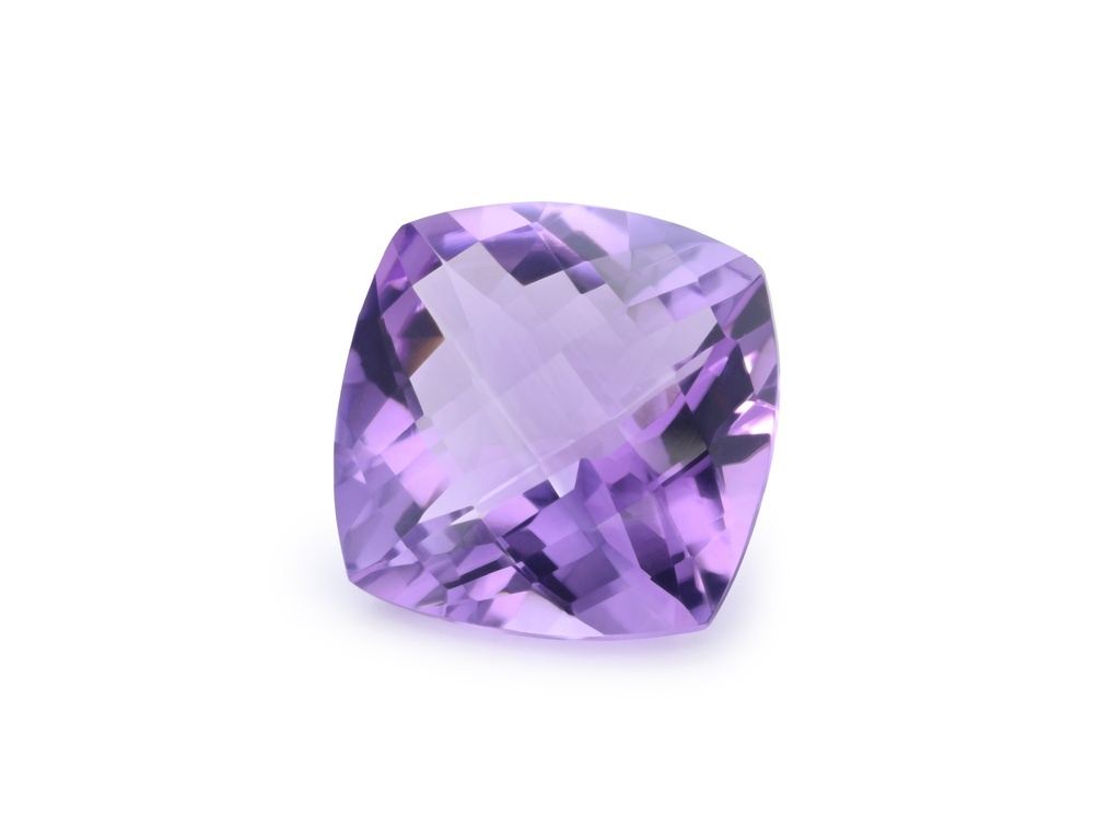 [QAAH1600P1] Amethyst 16mm Square Cushion Chequerboard