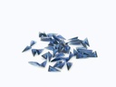 Synthetic/Lab Grown Sapphire 4x2mm Triangle Blue Shallow