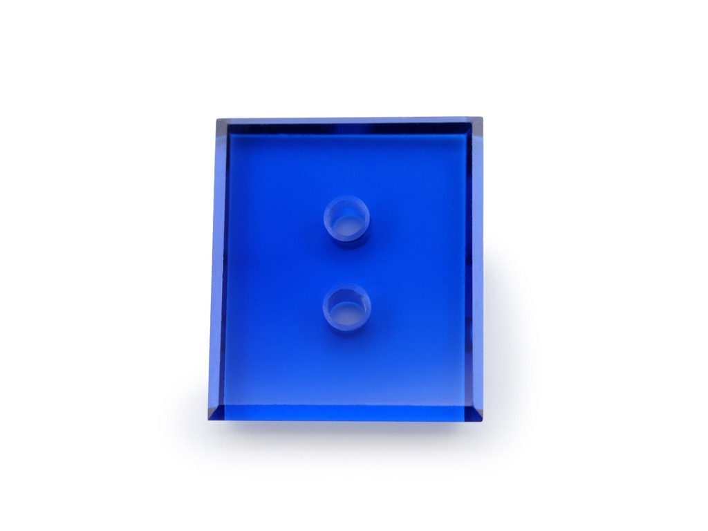 [MBBW1412C5] Synthetic/Lab Grown Spinel 14x12mm Baguette Double Drilled Cobalt Blue