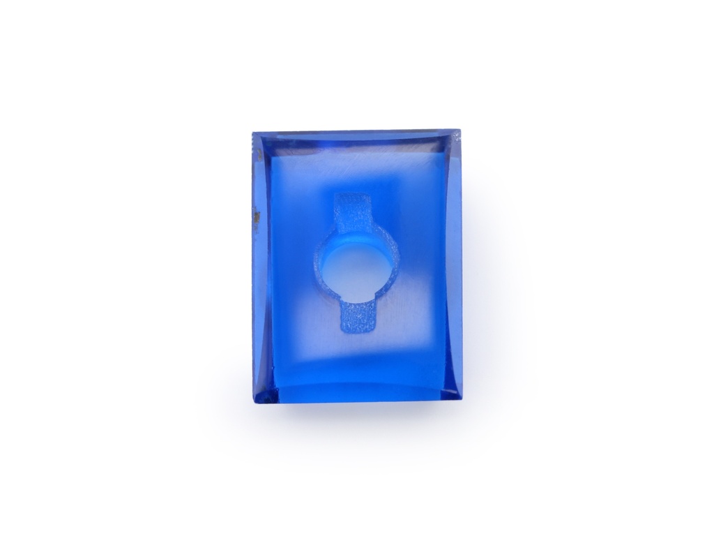 [MBBW0806C1] Synthetic/Lab Grown Spinel 8x6mm Baguette Hole & Slot Cobalt Blue
