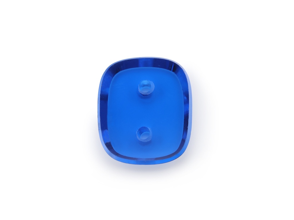 [MBAW1210C3] Synthetic/Lab Grown Spinel 12x10mm Cushion Double Drilled Cobalt Blue