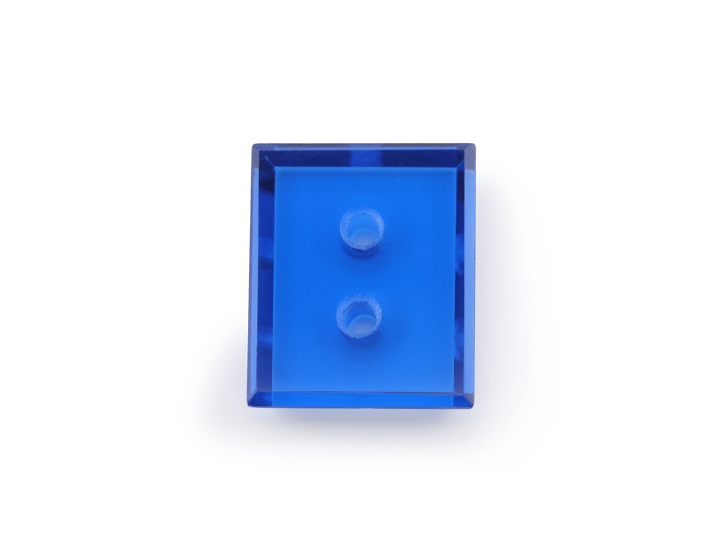 [MBBW1109C1] Synthetic/Lab Grown Spinel 11x9mm Baguette Double Drilled Flat Back Cobalt Blue