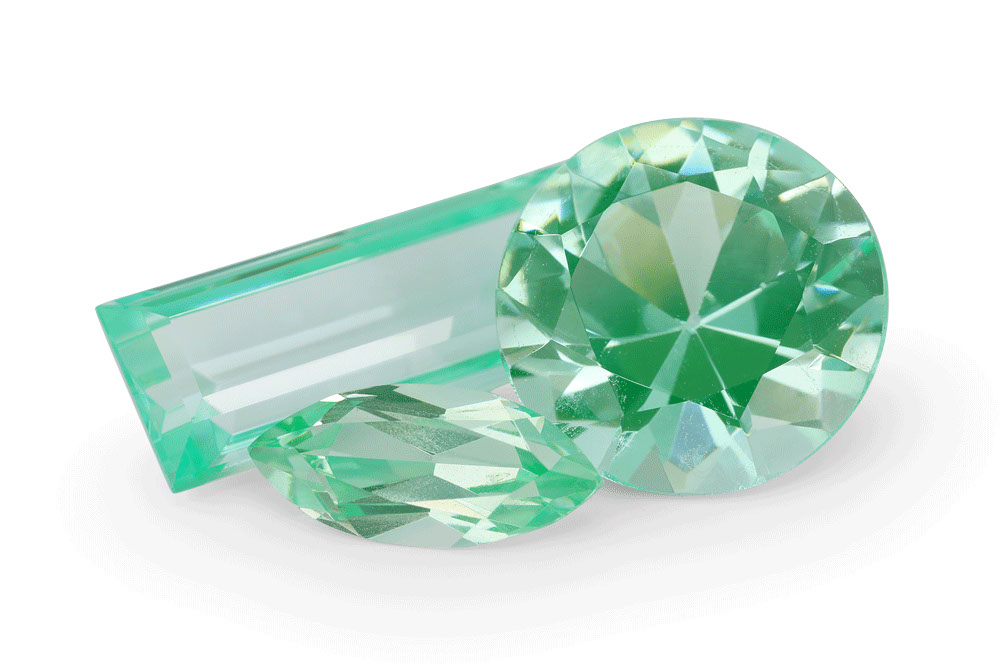 [MGOS1109P1] Synthetic Spinel 11x9mm Emerald Cut Shallow Green