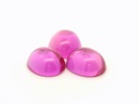 Synthetic/Lab Grown Sapphire 14x12mm Oval Cabochon German Cut Pink