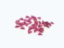 Synthetic/Lab Grown Ruby 3.00mm Triangle Pink Red