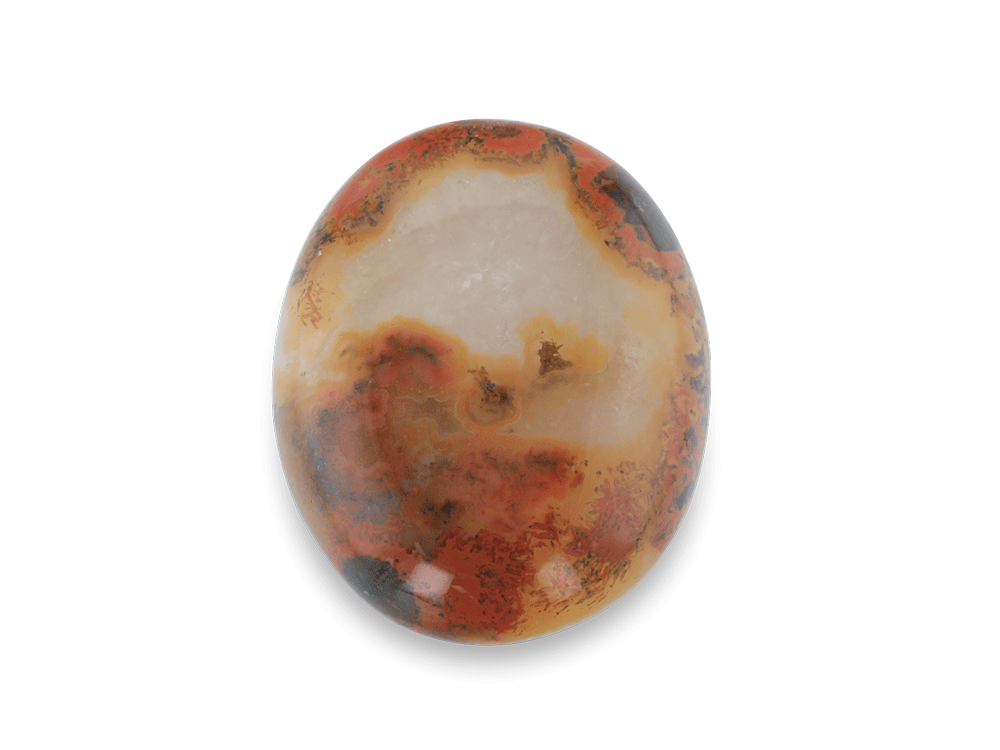 Agate 31x25mm Oval Cabochon